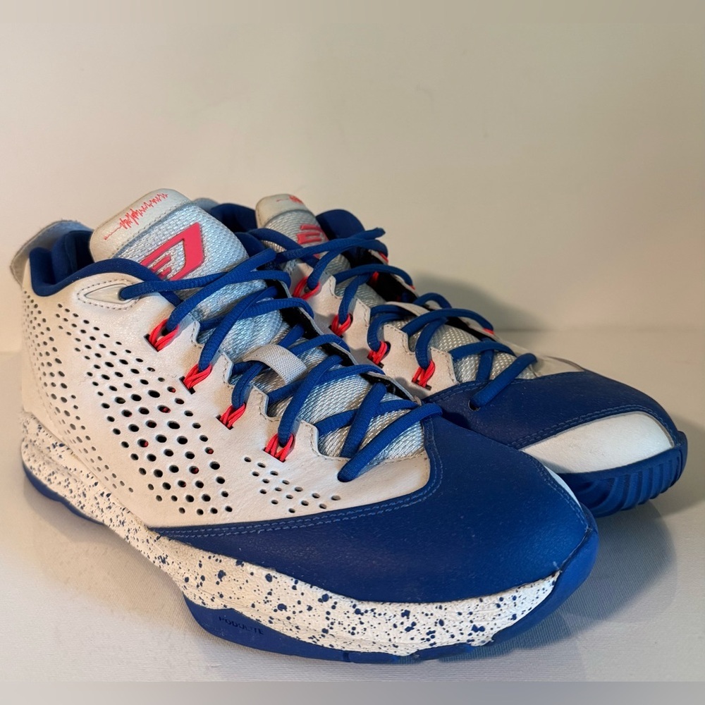 Nike Air Jordan CP3 7 VII AE NikeID Custom White Blue Red Size 9.5